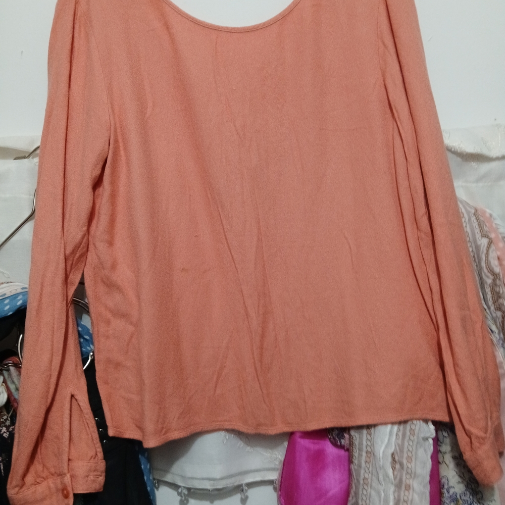 Cloth & Stone Coral Long Sleeve Top